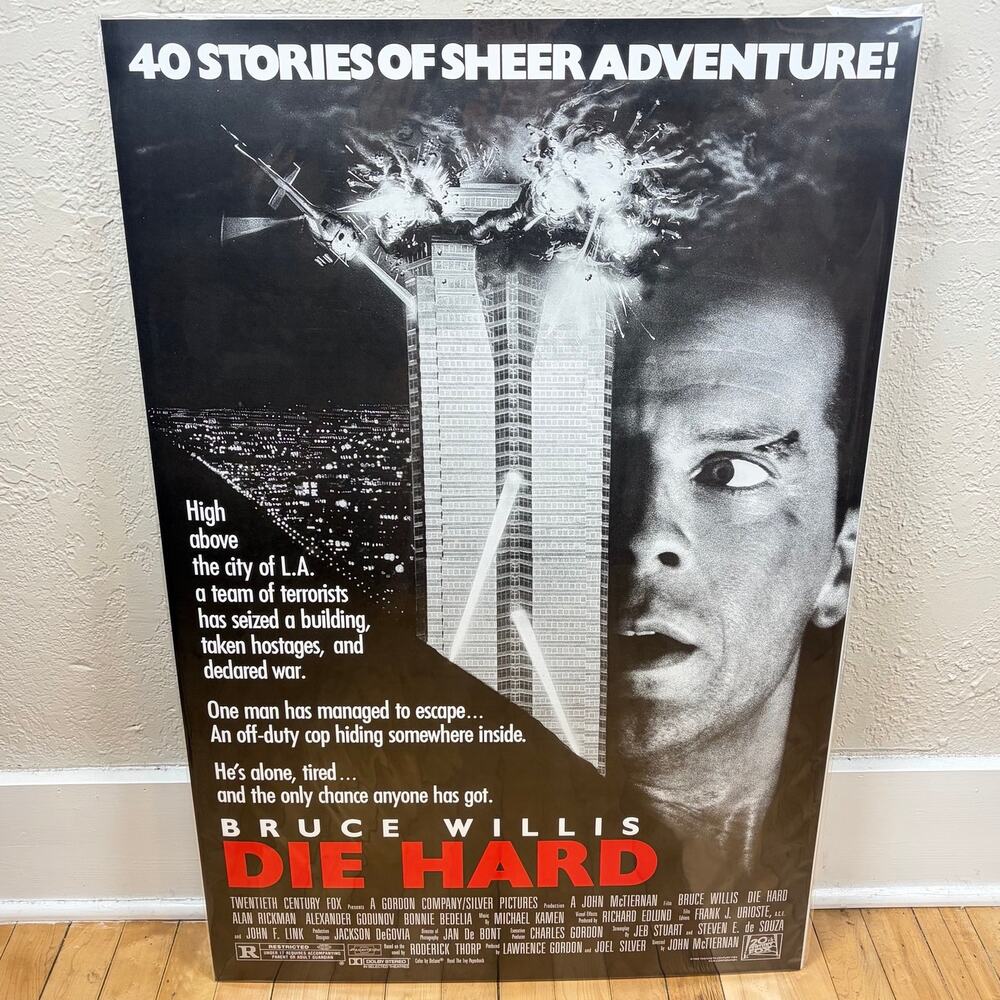Die Hard Bruce Willis Movie Poster 24" x 36"